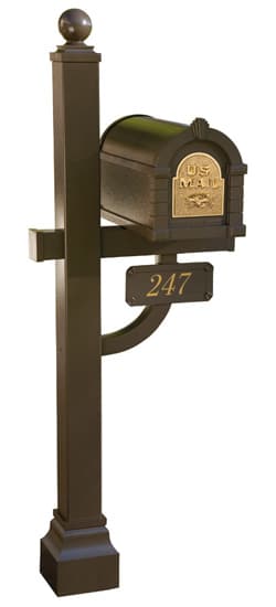 Gaines Original Keystone Mailbox Deluxe Post