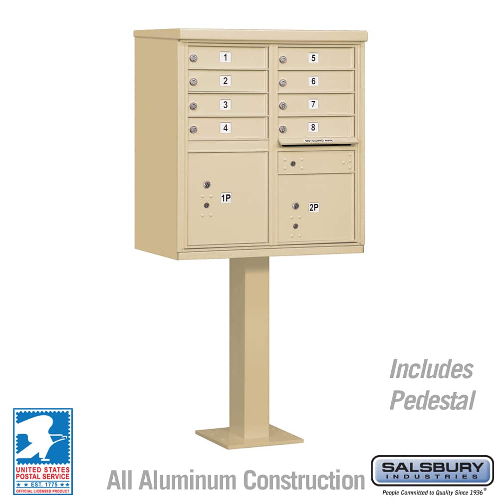 Salsbury 8 Door Cluster Mailbox 3308 Product Image