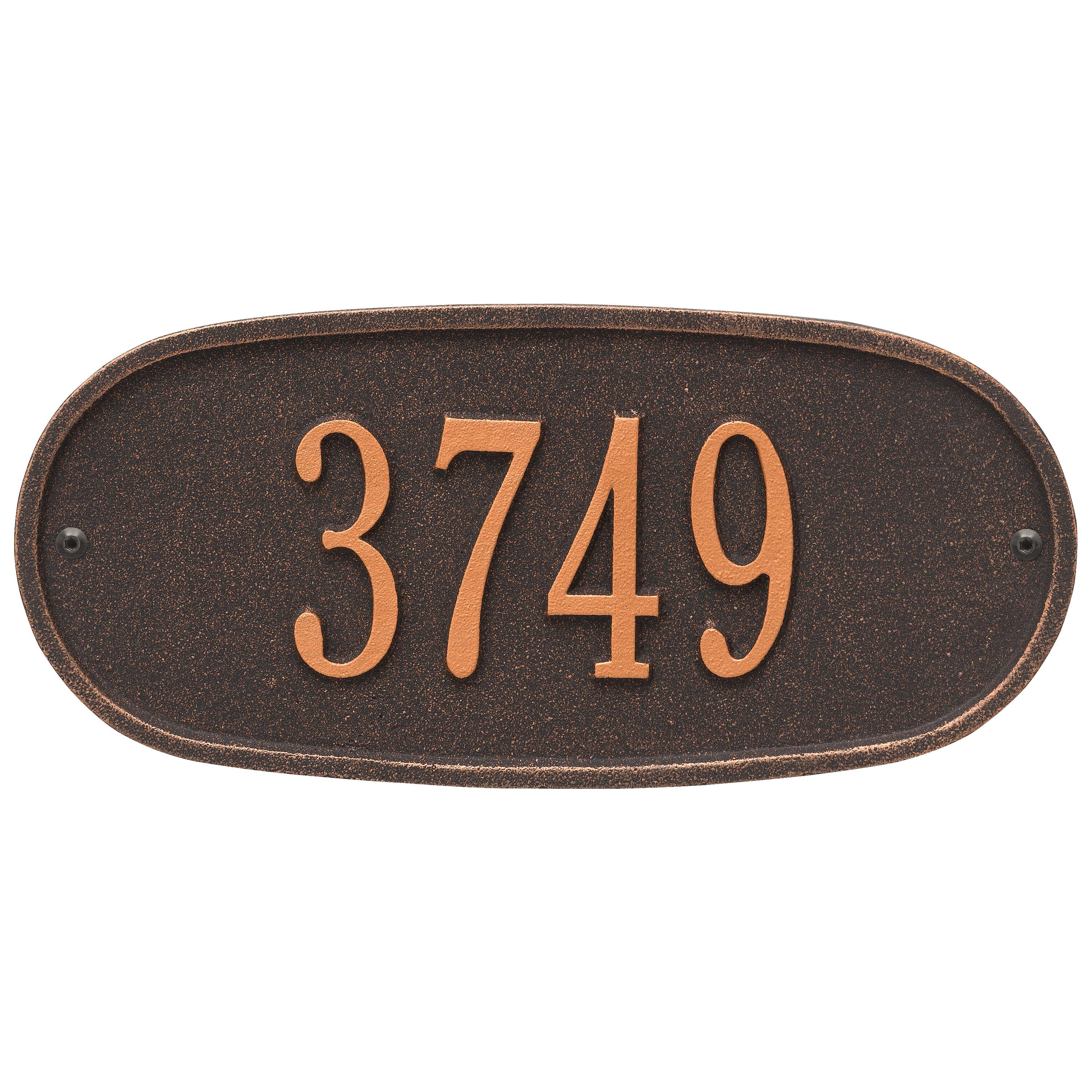 Whitehall Standard Oval Aluminum Address Plaque Product Image
