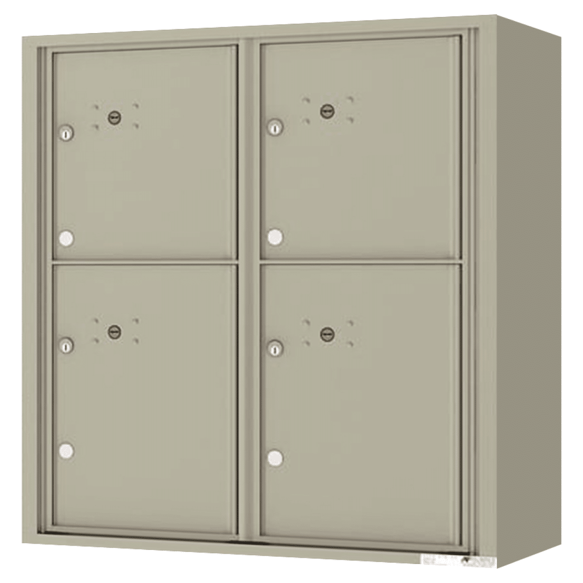 Florence Surface Mount 4C Horizontal Mailbox – 4 Parcel Lockers – Front Loading – 9 Doors High – Private Access Product Image