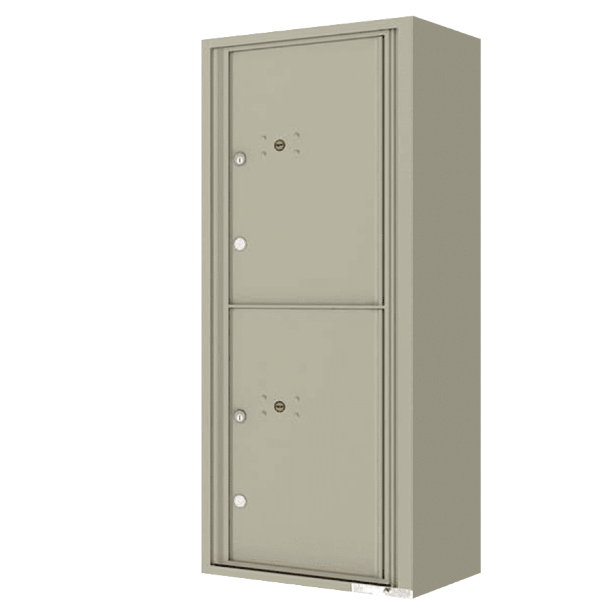 Surface Mount 4C Horizontal Mailbox -, 2 Parcel Lockers – 4C12S-2P-SM Product Image