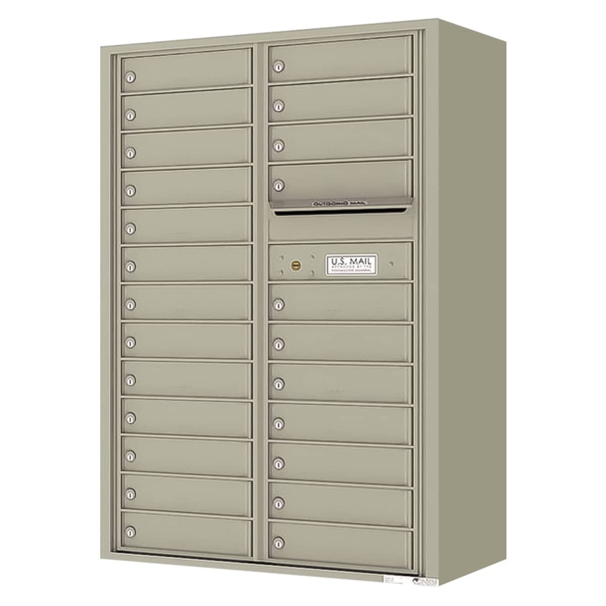 Florence Surface Mount 4C Horizontal Mailbox – 24 Tenant Doors – Front Loading – 13 Doors High – Private Access Product Image