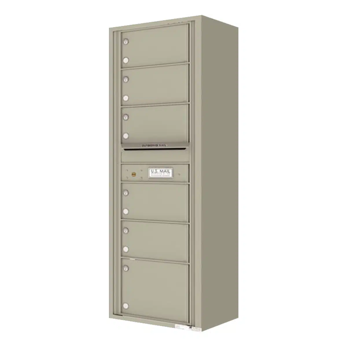 Florence Surface Mount 4C Horizontal Mailbox – 6 Tenant Doors – Front Loading – 15 Doors High – Private Access Product Image