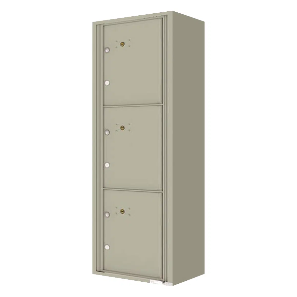 Florence Surface Mount 4C Horizontal Mailbox – 3 Parcel Lockers – Front Loading – 15 Doors High – Private Access Product Image