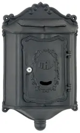 AMCO Colonial Wall Mount Mailbox Black