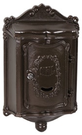 AMCO Colonial Wall Mount Mailbox Bronze