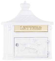 AMCO Victorian Wall Mount Mailbox White