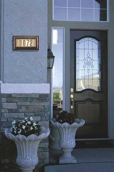 QualArc Edgewood Lighted Address Plaque Installed