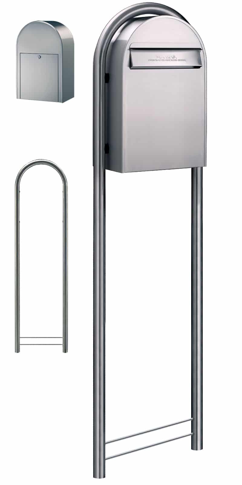 Bobi Classic B Rear Access Mailbox with Round Post Product Image