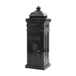 Black Ecco 8 Tower Mailbox for secure home mail delivery