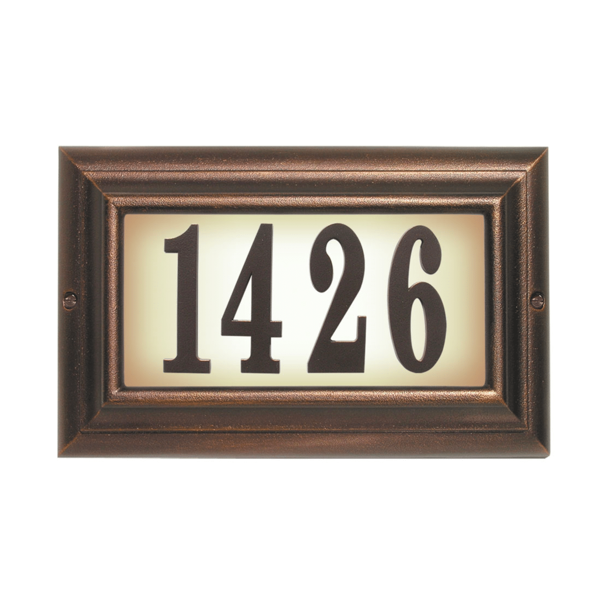 QualArc Edgewood Large Lighted Address Plaque Product Image