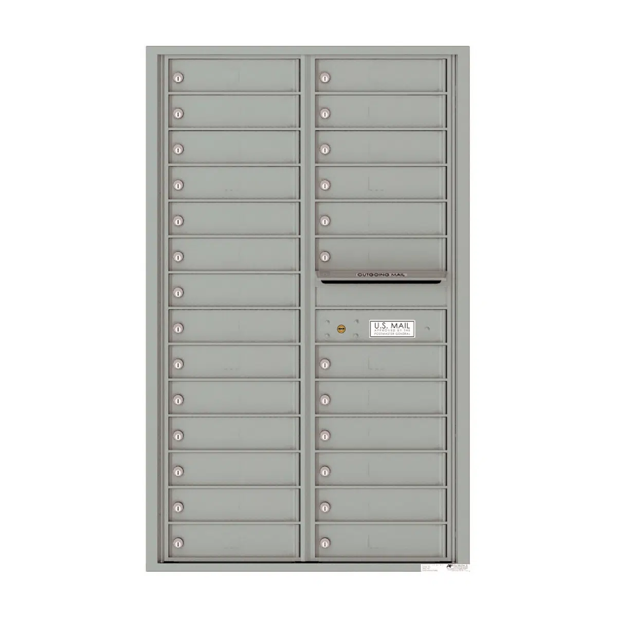 Florence Recessed 4C Horizontal Mailbox – 26 Tenant Doors – Front Loading – 14 Doors High – 206550 – Private Delivery Product Image