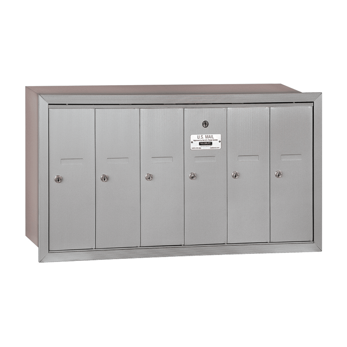 Powder Coat Salsbury 6 Door Vertical Mailbox Product Image