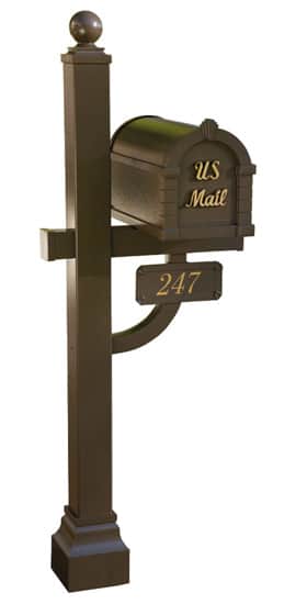 Gaines Signature Keystone Mailbox Deluxe Post