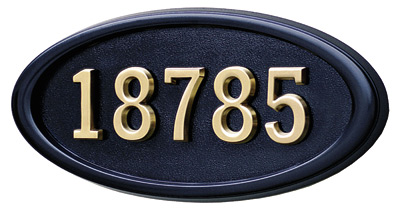 Gaines Large Oval Wall Address Plaque Product Image