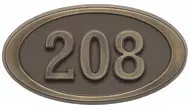 Gaines Small Oval Bronze Antique Bronze