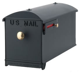 Imperial Mailbox and Post Black