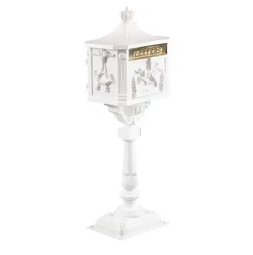 Locking+Post+Mounted+Mailbox-wh