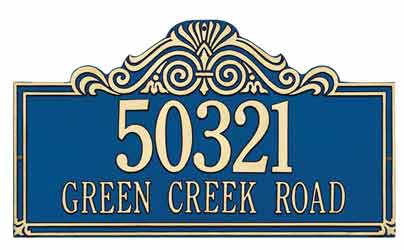 Whitehall Villa Nova Address Plaque