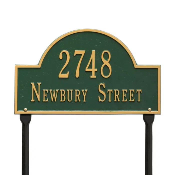 Whitehall Arch Marker Rectangle Lawn Address Plaque Whitehall Arch Marker Rectangle Lawn Address Plaque
