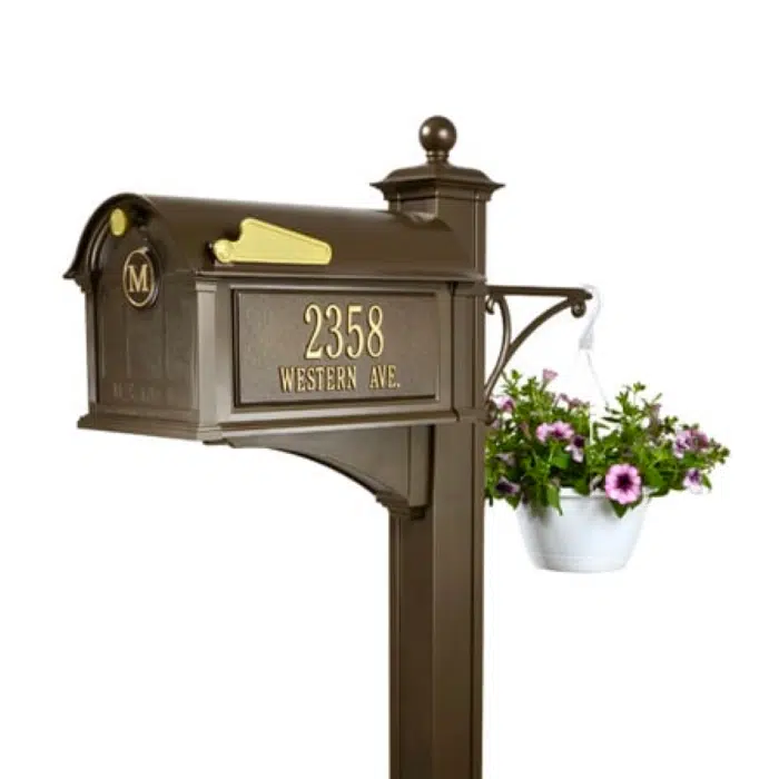 Whitehall Balmoral Monogram Mailbox Deluxe Package Whitehall Balmoral Monogram Mailbox Deluxe Package