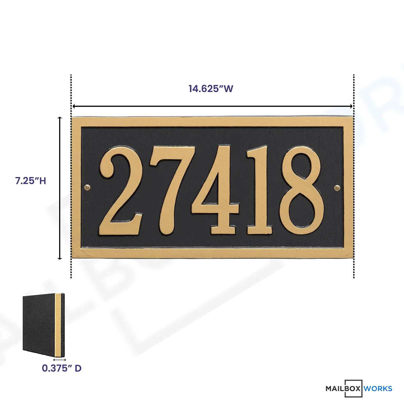 Whitehall Bismark Wall Address Plaque - Thumbnail 5