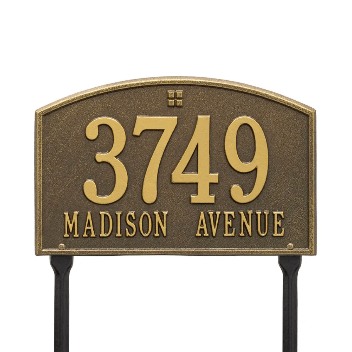 The Whitehall Cape Charles Rectangle Lawn Marker Address Plaque Product Image