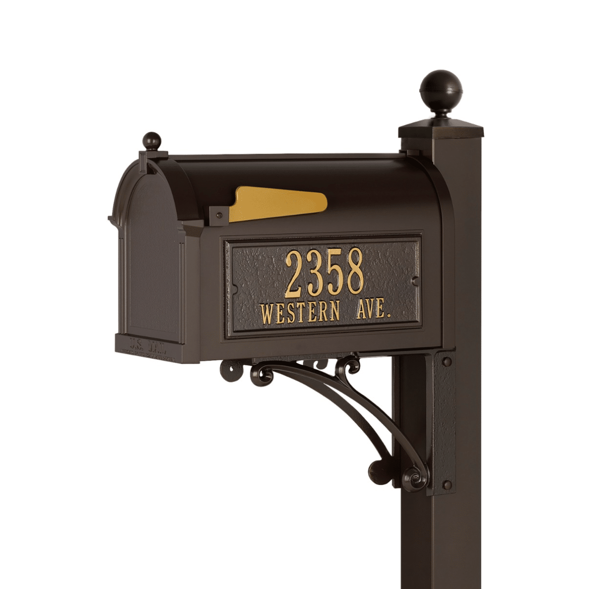 The Whitehall Custom Capitol Mailbox and Post Package for Sale (Optional Post & Accessories) Product Image