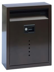 Ecco 10 Wall Mount Mailbox Bronze