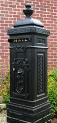 Ecco 8 Tower Mailbox Satin Black