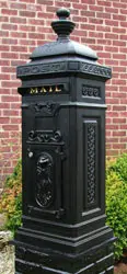 Ecco 8 Tower Mailbox Satin Black