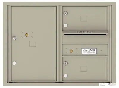 Florence Recessed 4C Horizontal Mailbox – 2 Tenant Doors, 1 Parcel Locker – Front Loading – 6 Doors High – USPS Access Product Image