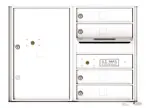 Florence 4C Mailboxes 4C06D-04 White