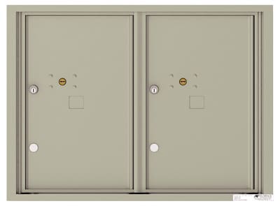 Florence Recessed 4C Horizontal Mailbox – 2 Parcel Lockers – Front Loading – 6 Doors High – USPS Access Product Image