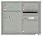 Florence 4C Mailboxes 4C07D-03 Silver Speck
