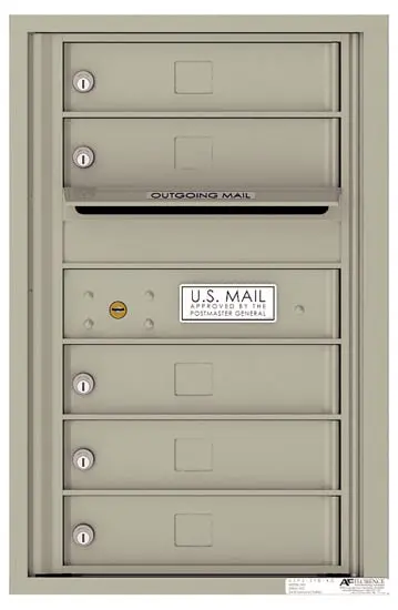 Florence Recessed 4C Horizontal Mailbox – 5 Tenant Doors – Front Loading – 7 Doors High – Single Column – USPS Access Product Image