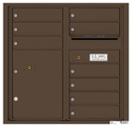 Florence 4C Mailboxes 4C08D-09 Antique Bronze