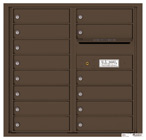 Florence 4C Mailboxes 4C08D-14 Antique Bronze