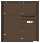 Florence 4C Mailboxes 4C09D-04 Antique Bronze