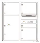 Florence 4C Mailboxes 4C09D-04 White