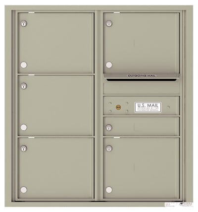 Florence Recessed 4C Horizontal Mailbox – 6 Tenant Doors – Front Loading – 9 Doors High – USPS Access Product Image