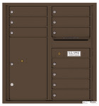 Florence 4C Mailboxes 4C09D-10 Antique Bronze