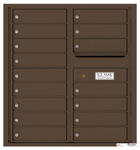 Florence 4C Mailboxes 4C09D-16 Antique Bronze