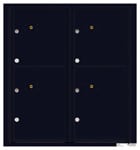 Florence 4C Mailboxes 4C09D-4P Black