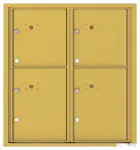 Florence 4C Mailboxes 4C09D-4P Gold Speck