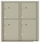 Florence 4C Mailboxes 4C09D-4P Postal Grey