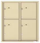 Florence 4C Mailboxes 4C09D-4P Sandstone