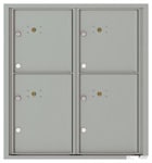 Florence 4C Mailboxes 4C09D-4P Silver Speck