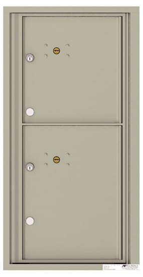 Florence Recessed 4C Horizontal Mailbox – 2 Parcel Lockers – Front Loading – 9 Doors High – USPS Access Product Image