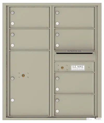 4C10D06 4C Horizontal Commercial Mailboxes